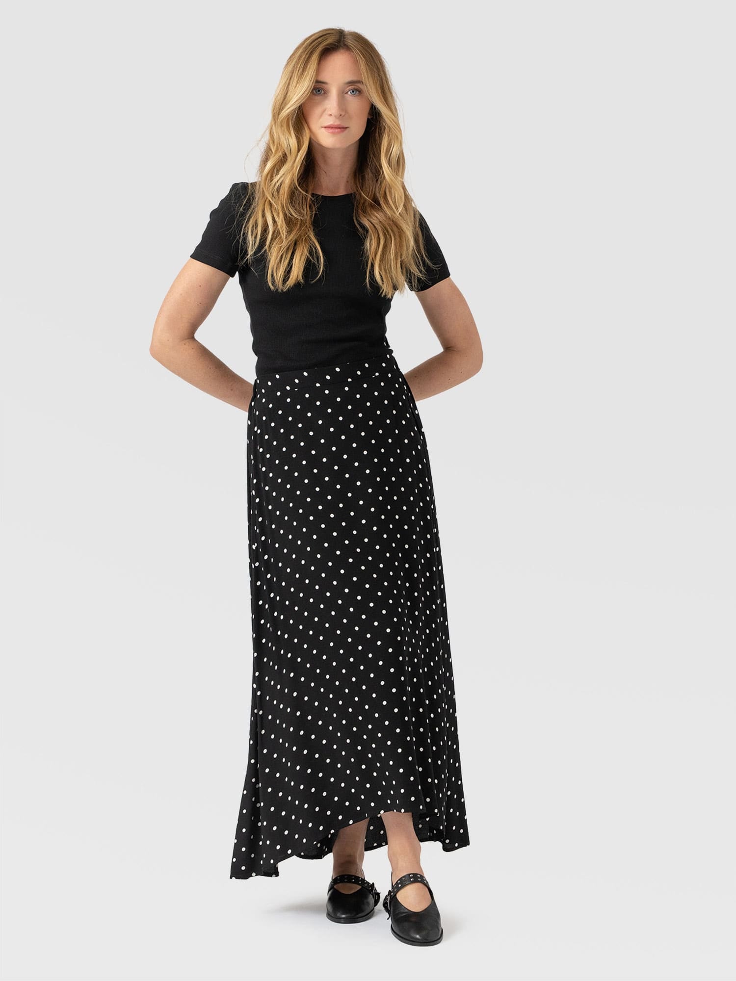 Sutton Skirt - Black Polka Dot - Women's Skirts | Saint + Sofia® EU